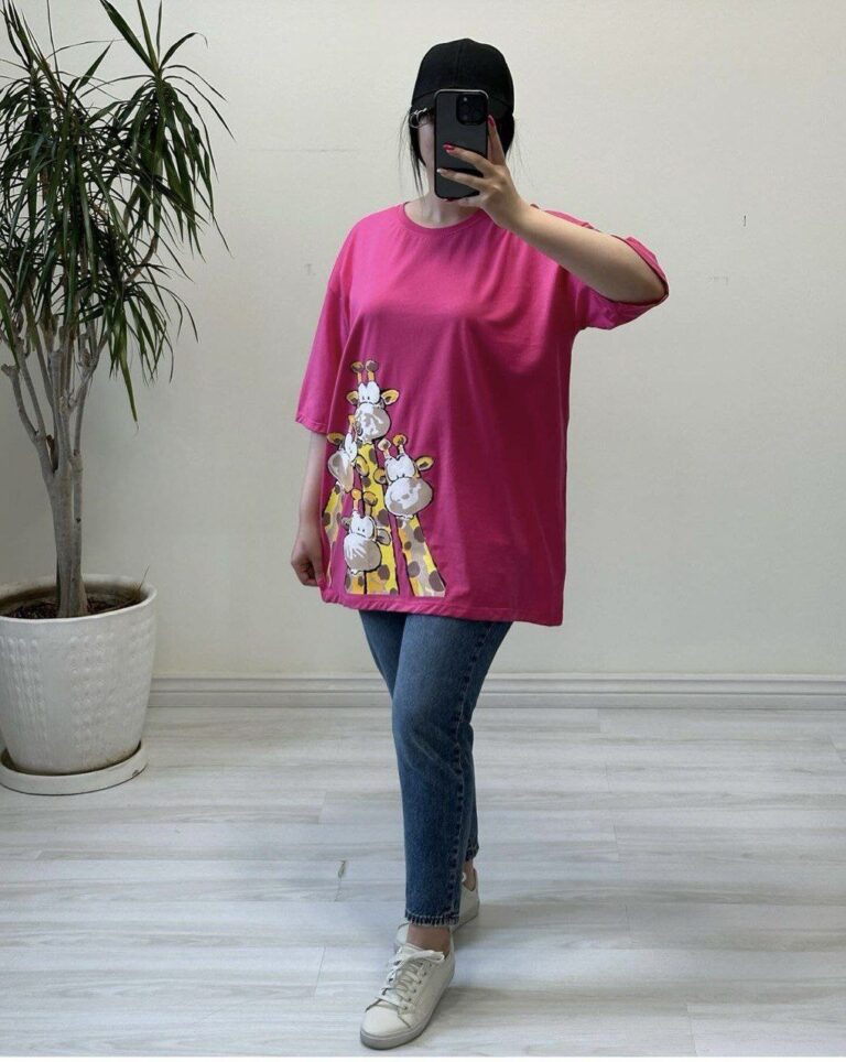 تیشرت لانگ زرافه
