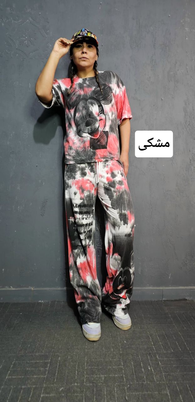 تیشرت شلوار آبرنگی کد ۱۰۱۴۶ - تصویر 2