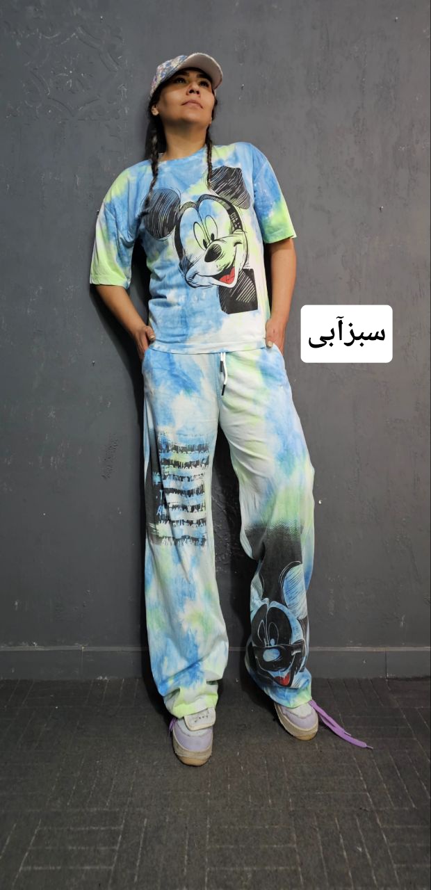 تیشرت شلوار آبرنگی کد ۱۰۱۴۶ - تصویر 3